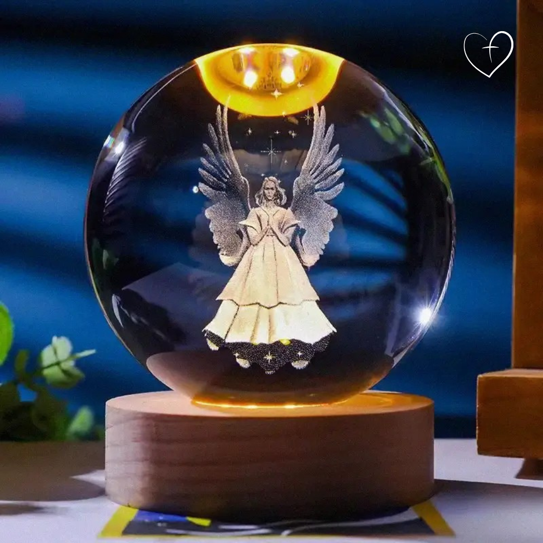 Anjo - Luminária em Esfera 3D