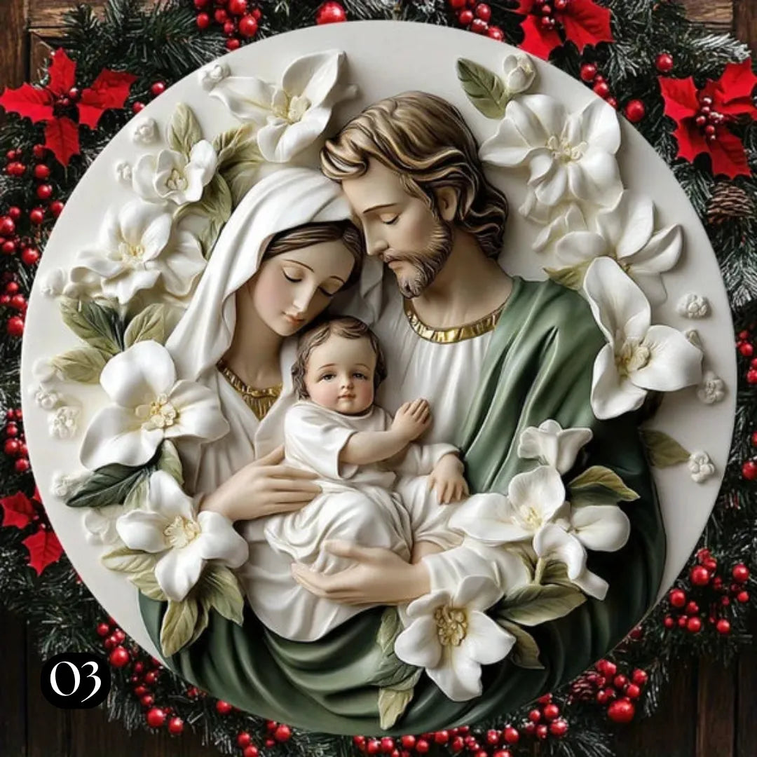 Decoração Católica Tridimensional Realista