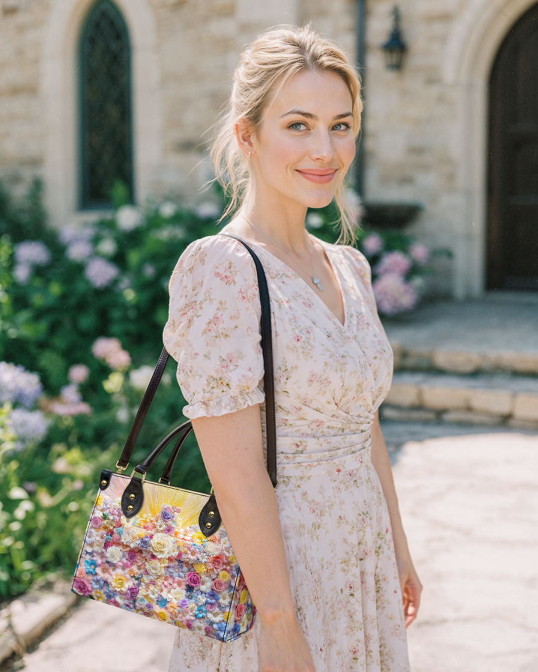 Bolsa Católica Feminina - Flores da Graça