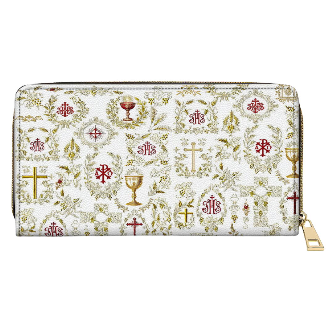 Carteira Católica Feminina - Sagrada Comunhão