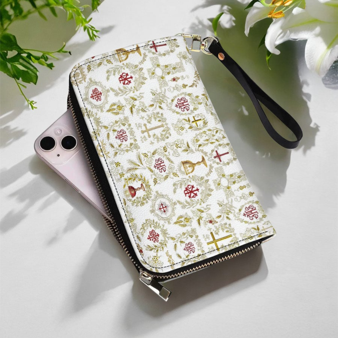 Carteira Católica Feminina - Sagrada Comunhão