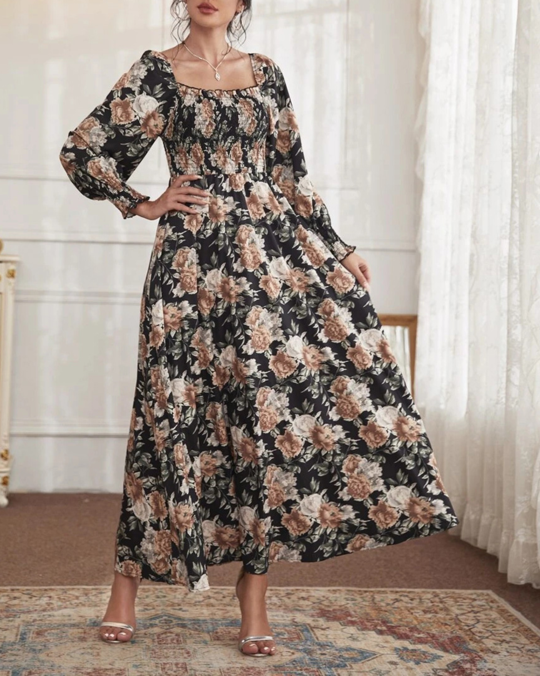 Vestido Florido - Modestia e Delicadeza (Verão 2026)