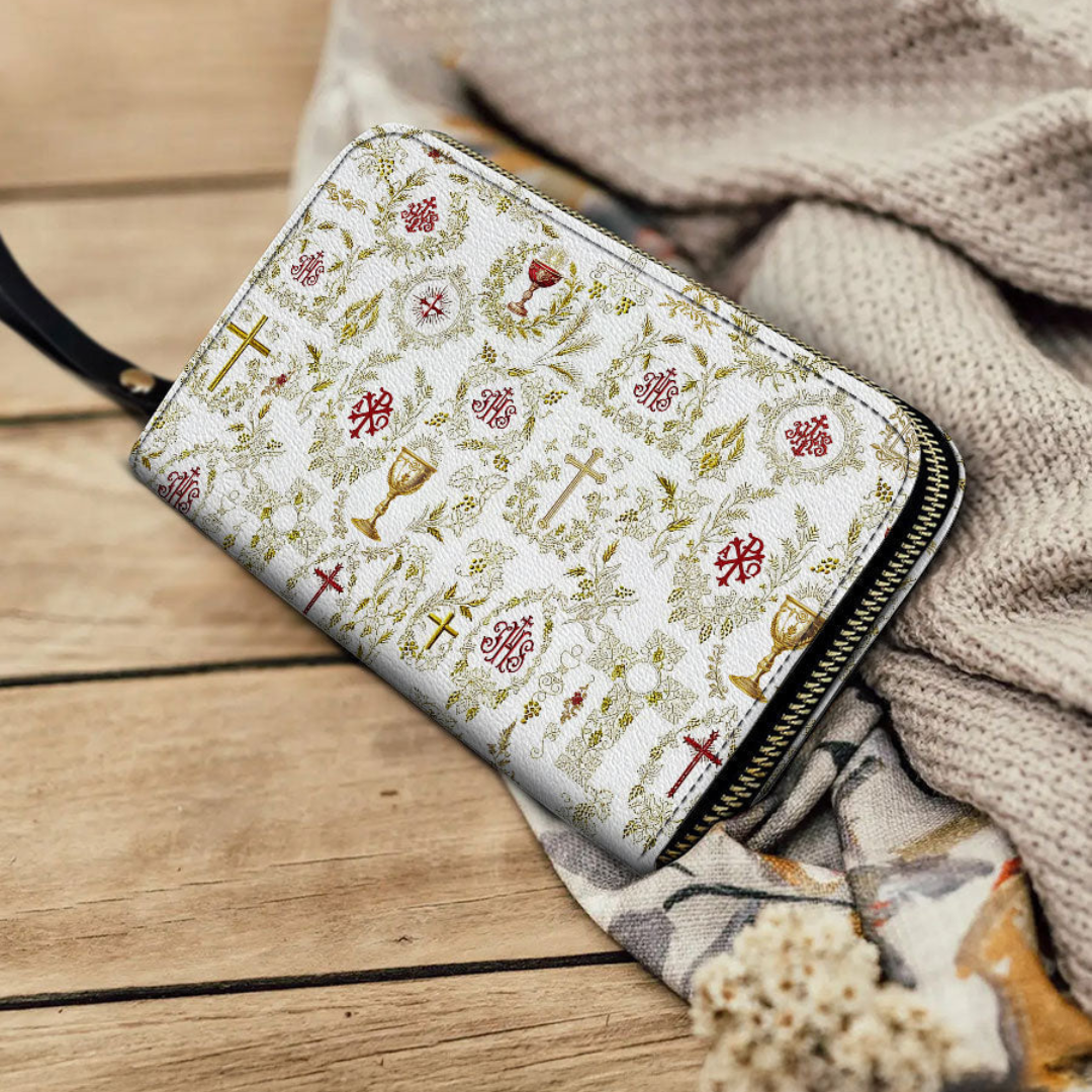 Carteira Católica Feminina - Sagrada Comunhão