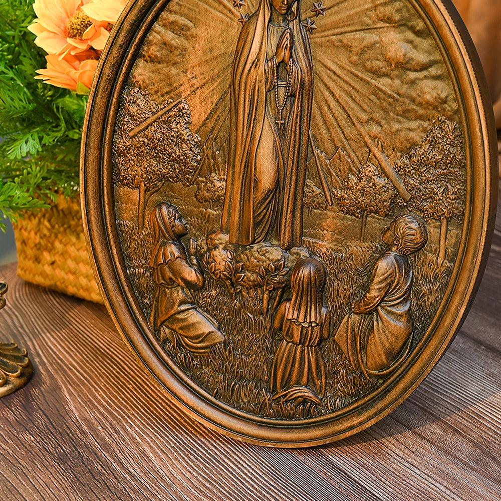 Escultura Nossa Senhora de Fátima em Madeira