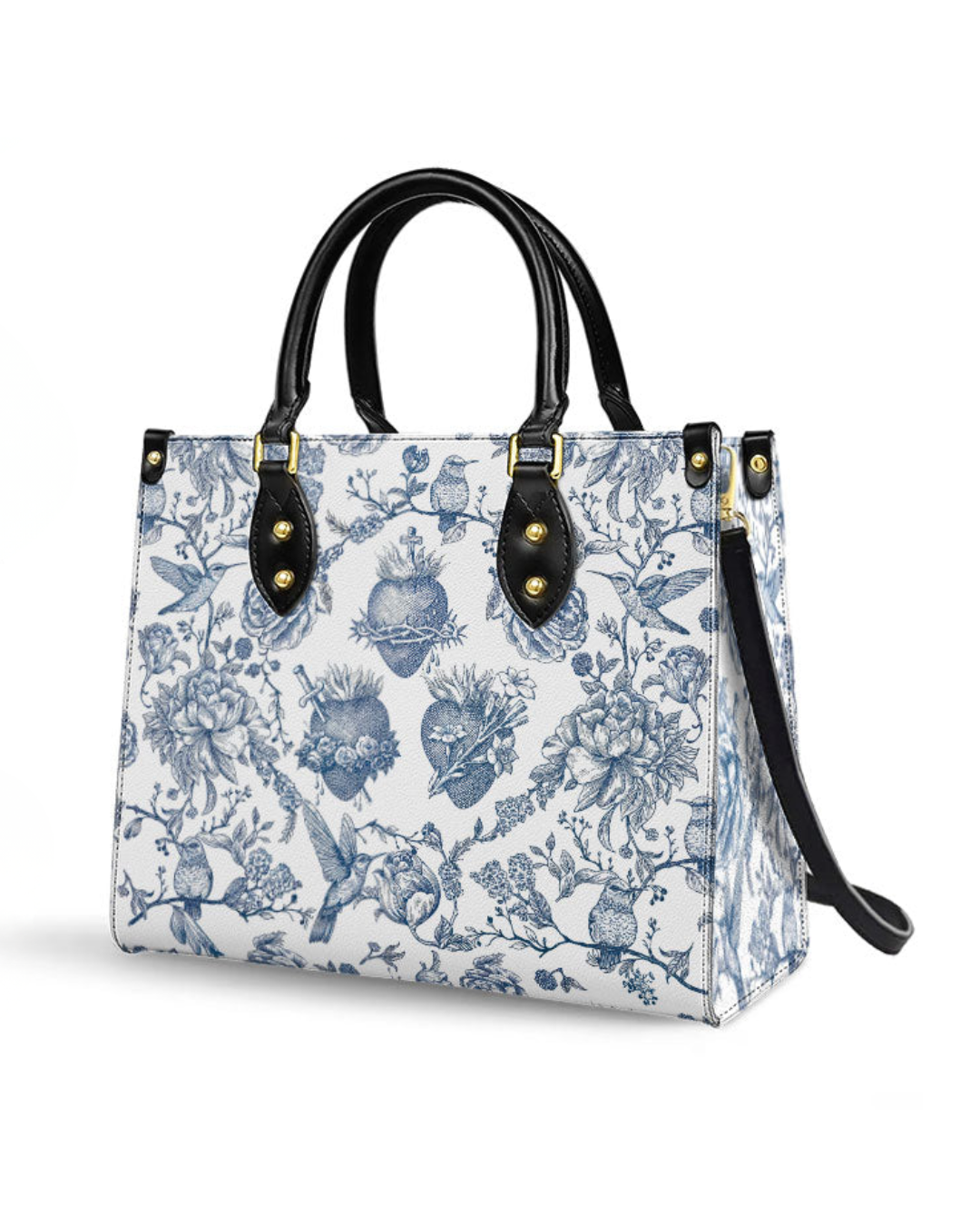 Bolsa Católica em Couro - Sagrados Corações de Jesus