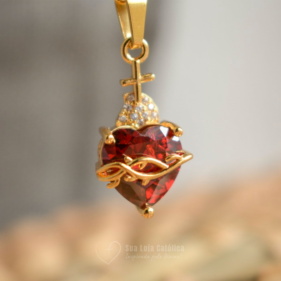 (Compre 1 Leve 2) Colar Sagrado Coração de Jesus