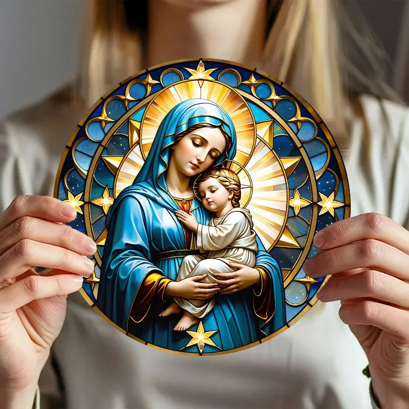 Decoração Católica Nossa Senhora e Menino Jesus