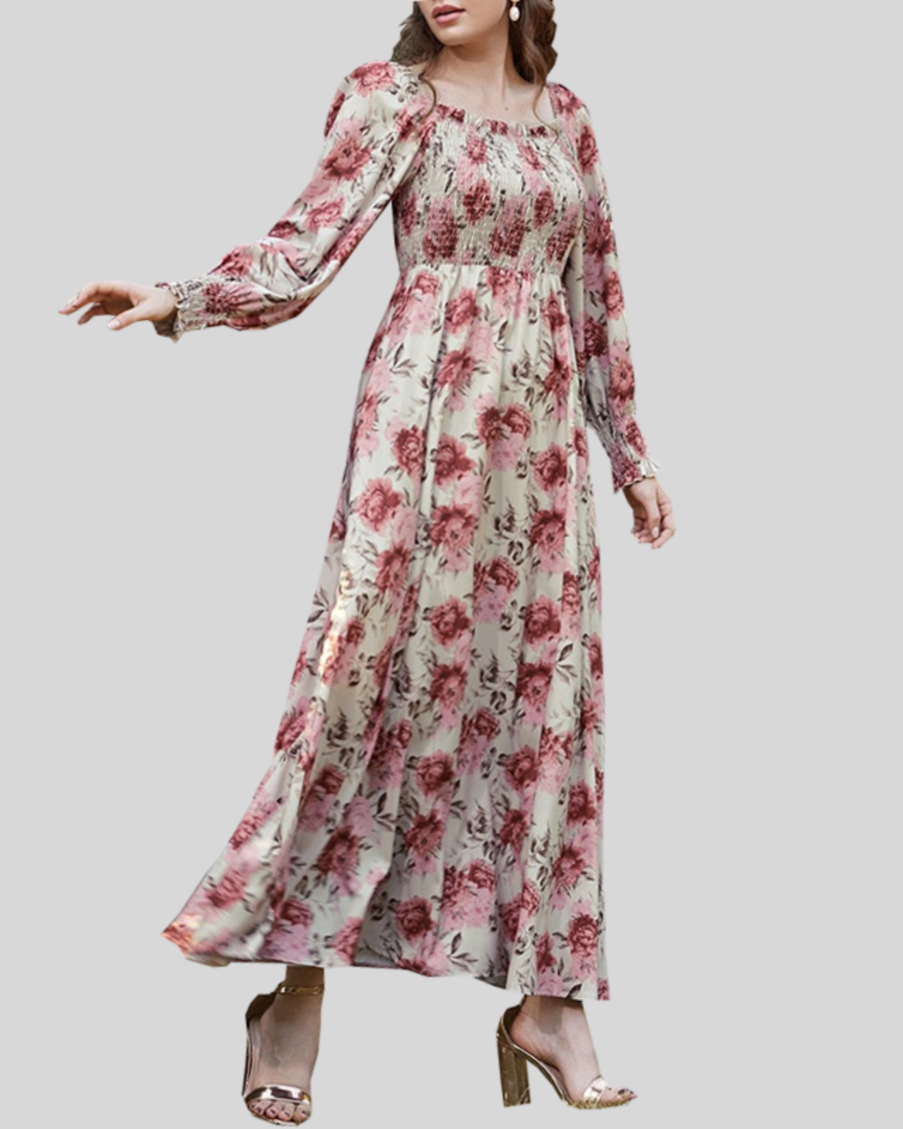 Vestido Florido - Modestia e Delicadeza (Verão 2026)