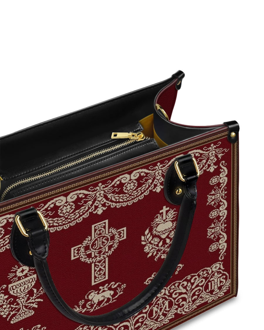Bolsa Católica em Couro - Cálice Sagrado