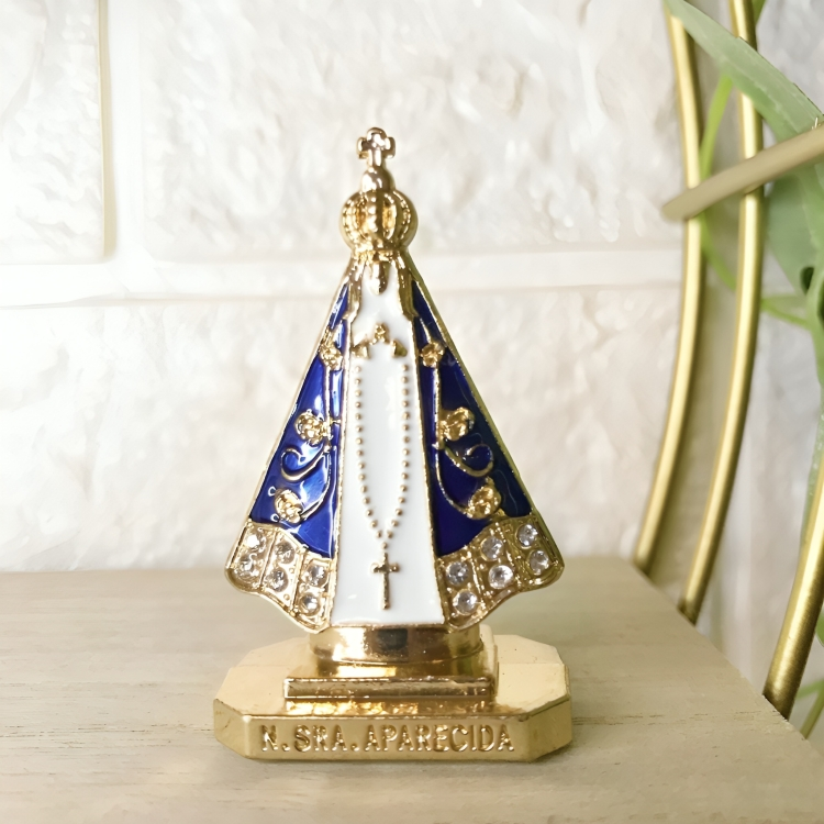 [KIT COM 5 UNIDADES] Nossa Senhora Aparecida de Metal