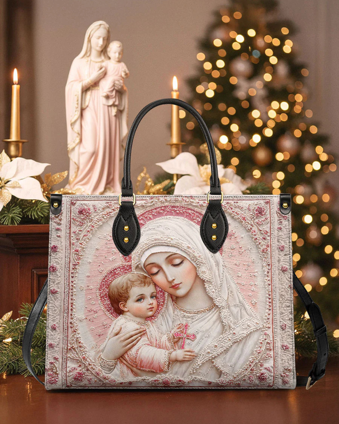 Bolsa Católica Feminina - Rosa Sacra