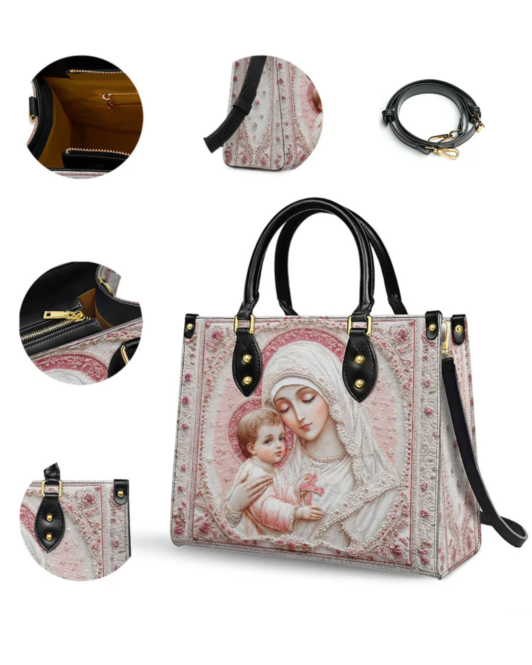Bolsa Católica Feminina - Rosa Sacra