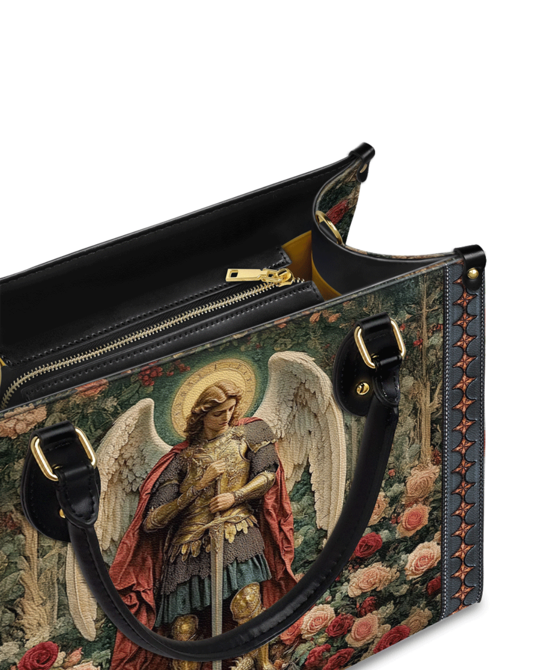 Bolsa Católica em Couro - São Miguel Arcanjo