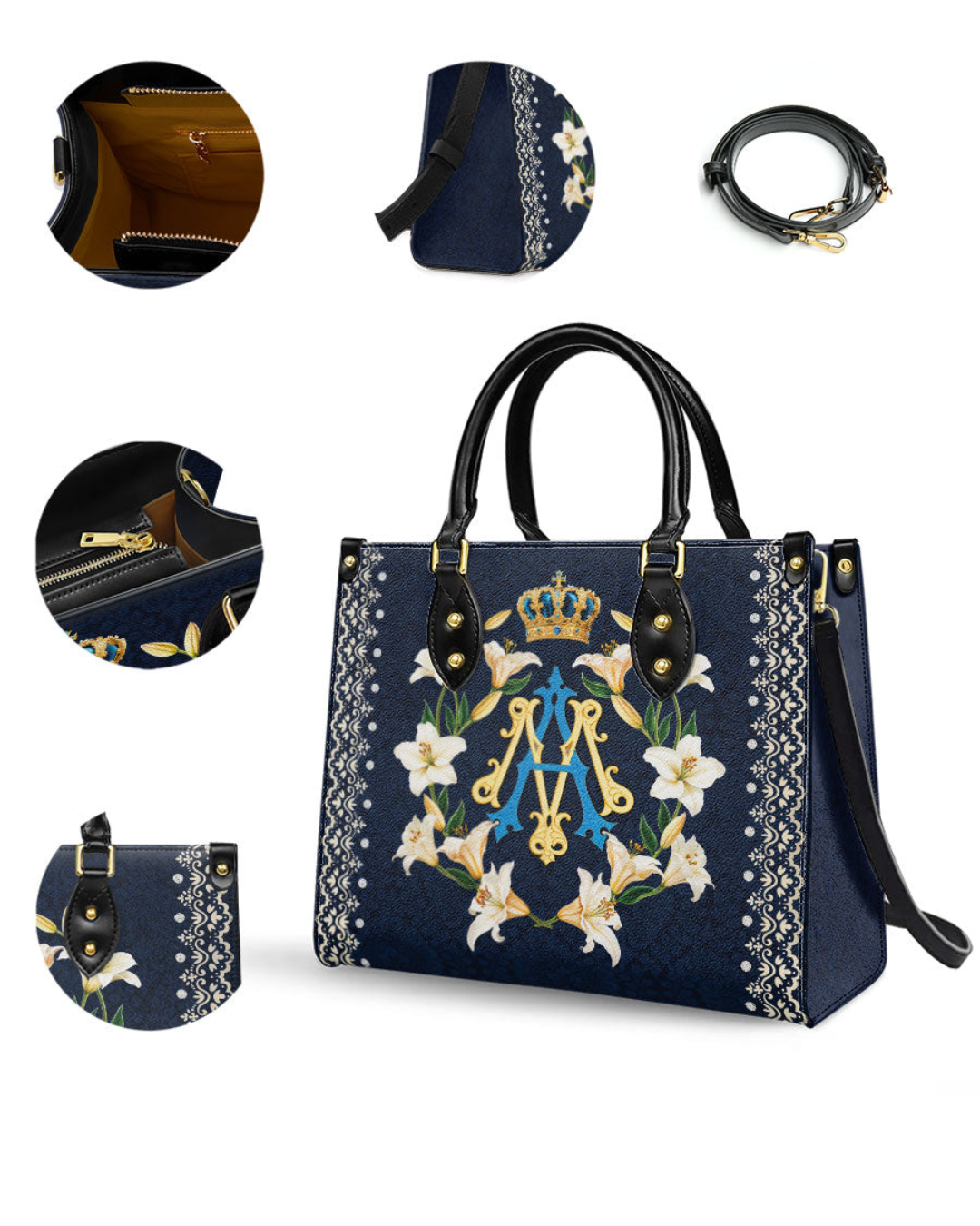 Bolsa Católica Feminina - Coroa da Graça