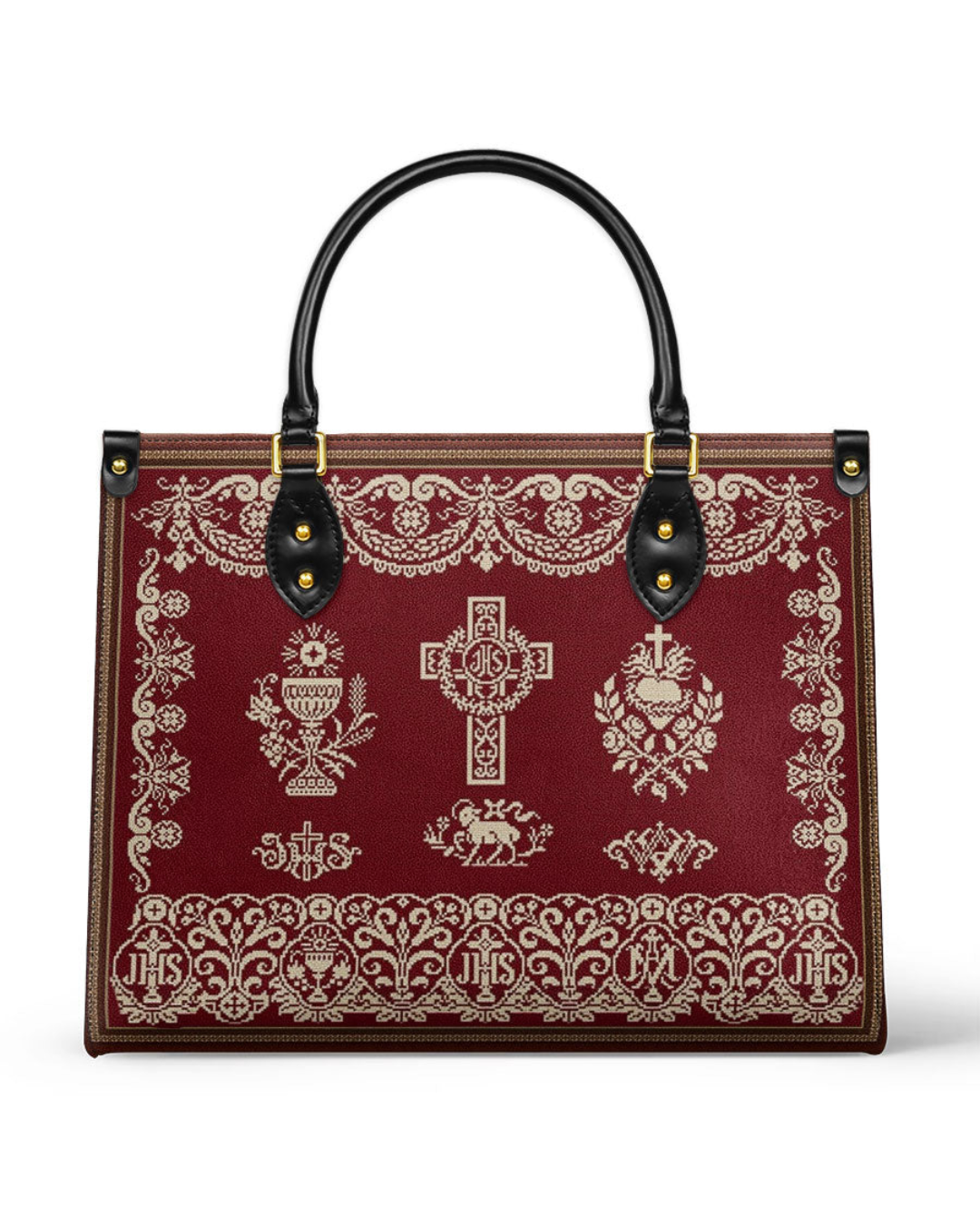 Bolsa Católica em Couro - Cálice Sagrado
