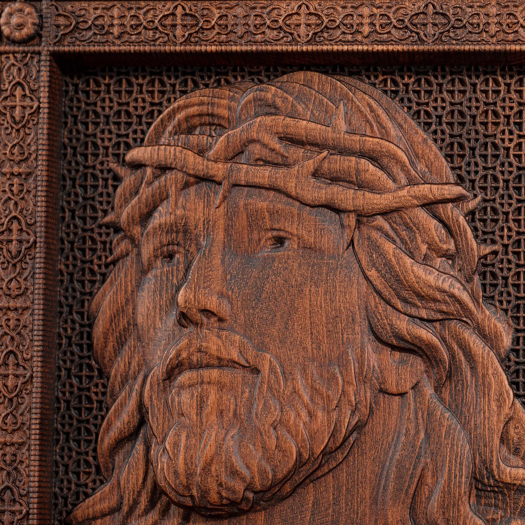 Escultura Coroa de Espinhos de Jesus em Madeira