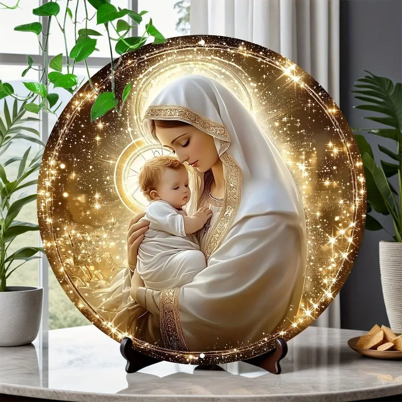 Decoração Católica Nossa Senhora com Menino Jesus